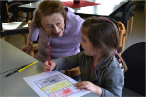 Interactie tussen jongeren en bewoners